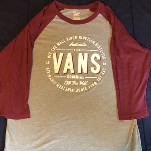 Vans maroon long sleeve⚡️